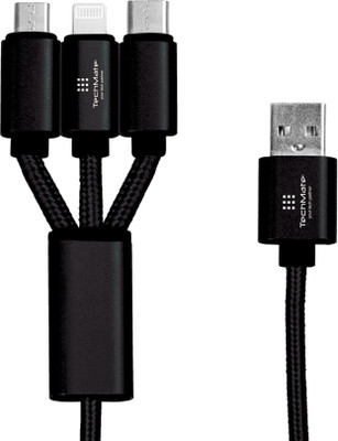 

TechMate TMPC 260 Black Power Cord(Compatible with Mobile, Power Banks, Tablet, Black)