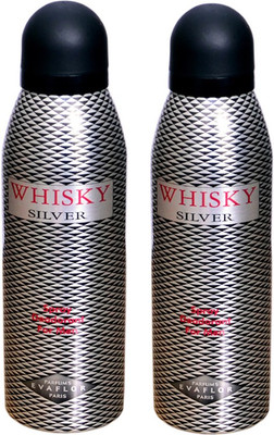 

WHISKY SILVER DEO PACK OF 2 Deodorant Spray - For Men(200 ml, Pack of 2)