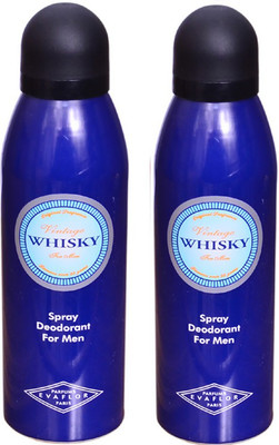 

WHISKY BLUE DEO PACK OF 2 Deodorant Spray - For Men(200 ml, Pack of 2)