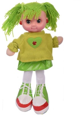 

Johnnie Boy Woolen Green Musical Doll, Toys with Flashing Lights And Blinking Eyes With Rhymes Telling Toy For Kids(Multicolor)