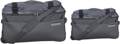 

American Tourister (Expandable) AMT TURIN WH DUFFLE 55CM - 65CM GREY Travel Duffel Bag(Grey)