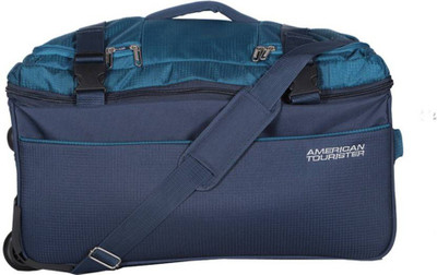 

American Tourister (Expandable) AMT TURIN WH DUFFLE 65CM TEAL Travel Duffel Bag(Blue)