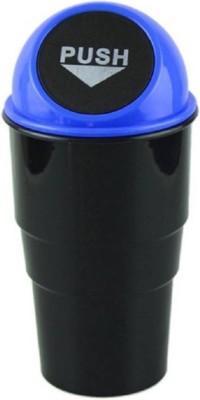 Anytech Car Mini Glass Size Garbage Can Trash Dust Bin Plastic Dustbin Plastic Dustbin(Black)