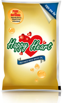 

happy heart Rice Bran Oil Rice Bran Oil Pouch(1000 ml)