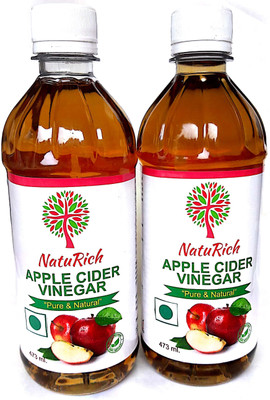 

NatuRich Apple cider vinegar filtered Apple Cider Vinegar(2x473 ml, apple Flavored)