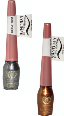 

Colors Queen Water Proof Shimmer Glitter Liner 10 g(Brown, Silver)