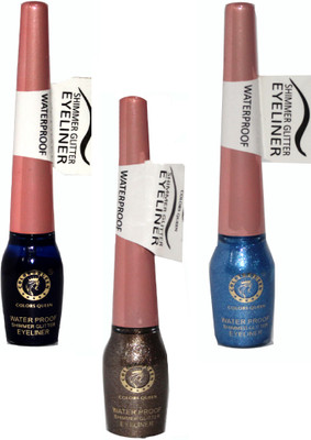 

Colors Queen Water Proof Shimmer Glitter Liner 15 g(Navy Blue, Brown, Blue)