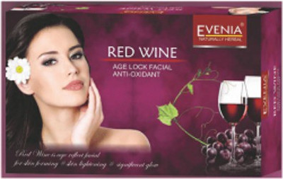

evenia red wine age lock facial anti oxidant (200gm) 200 g(Set of 5)