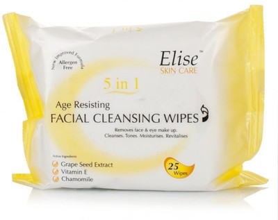 

elise Age Resisting Facial Cleansing Wipes(Pack of 25)