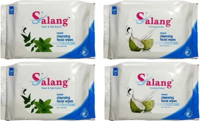 

SALANG Everyday cleansing wipes-coconut & Neem Tulsi(30pcs/pack)(Pack of 30)