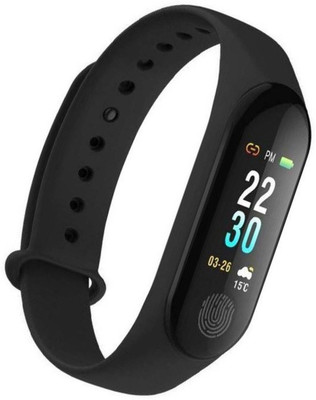 

LIFEMUSIC M3 Heart Rate Smart-Band Monitor OLED supports Android and Ios Fitness Band(Black, Pack of 1)
