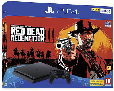 

Sony PlayStation 4 (PS4) 500 GB with Red Dead Redemption 2(Jet Black)
