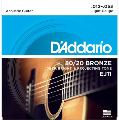D'ADDARIO Acoustic EJ 11 Guitar String(6 Strings)