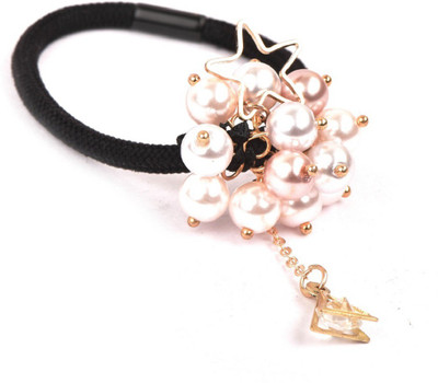 

Trinklets Chic Pearl Pink Rubber Band Rubber Band(Multicolor)