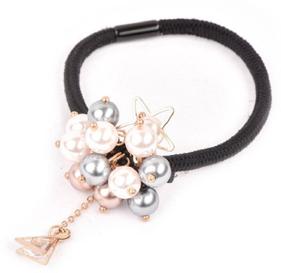 

Trinklets Chic Pearl Grey Rubber Band Rubber Band(Multicolor)