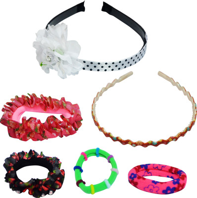 

Angel Glitter White Flower For Cute Princess Hair Band, Rubber Band(Multicolor)