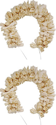 

Confidence Party Wear Hair Accessories Gajra For Women And Girls, Set Of 2, White Hair Accessory Set(White)