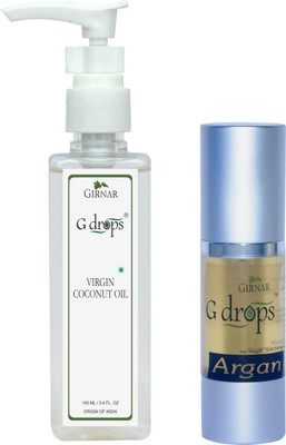 

G Drops Argan & Virgin Coconut Oil Combo(30ml+100ml) Hair Oil(130 ml)