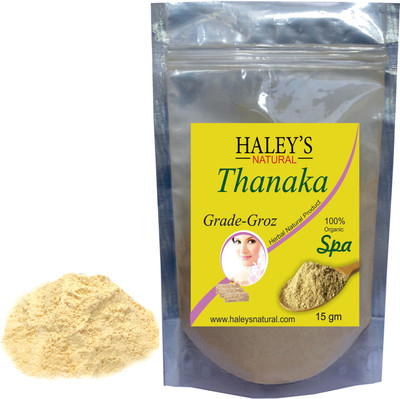 

HALEY'S NATURAL Thanaka powder Grade- Groz for permanent hair removal Cream(15 g)
