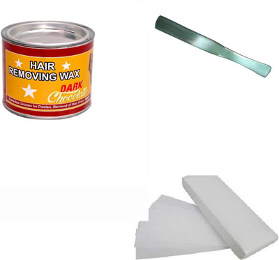 

Shopfleet Dark Chocolate Wax (550 Gm.) + 50 Wax Strips+ 1 Wax Knife Wax(1, Set of 4)