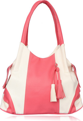 

Leather Land Shoulder Bag(Pink, White)