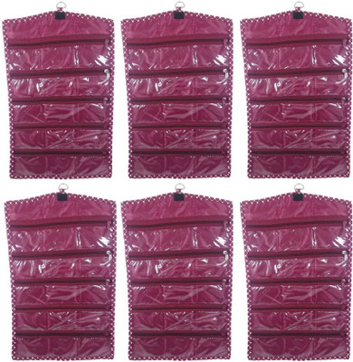 

Addyz Pack of 6 Pisces Travel Watch Chain Bracelet Anklets Foldable Bag Jewellery Vanity Box Vanity Box(Maroon)