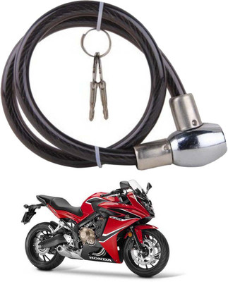 SHOOLIN Plastic, Steel Cable Lock For Helmet