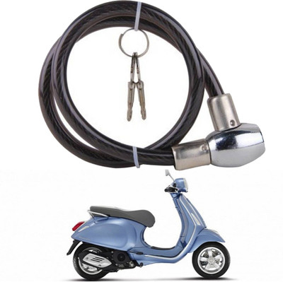 SHOOLIN Plastic, Steel Cable Lock For Helmet