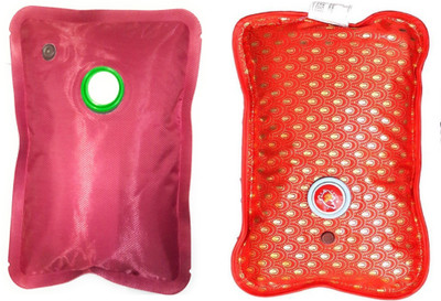 

Cinnamon 2 Pack Combo of Electric Heating Gel Pad for Joint Pain and Body-Ache Relief Electric 1 L Hot Water Bag(Multicolor)