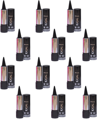 

Evuar Herbal Black Dry Kajal Eye-Define Extra Smooth & Cool (Pack of 12)(Black)