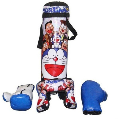 SPORTSHOLIC New Doremon Toy Boxing kit With 2 Gloves and 1 Head guard For Kids Boys Girls 3 To 5 Years Boxing Kit