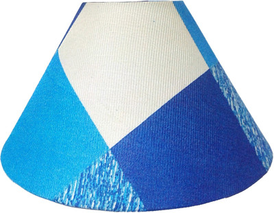 

RDC 10" Round Blue Check Designer - B22 Holder Ring Size Table Lamps Lamp Shade(Cotton, Plastic)