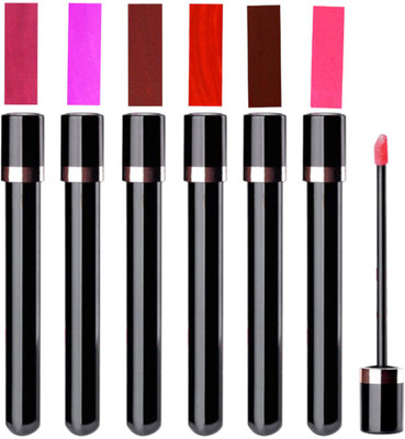 

firstzon™ Long wear waterproof lipgloss set of 6 A(4.5 g, S A)