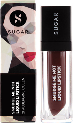 

Sugar Smudge me not liquid Lipstick(21 Aubergine Queen)
