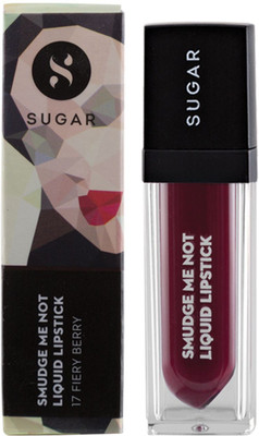 

Sugar Smudge me not liquid Lipstick(17 Fiery Berry)