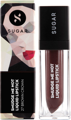 

Sugar Smudge me not liquid Lipstick(27 Brown Crown)