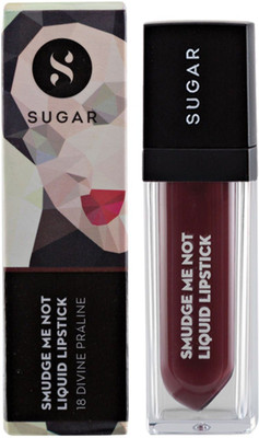 

Sugar Smudge me not liquid Lipstick(18 Divine Praline)