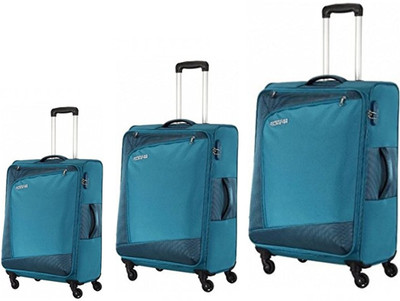 

American Tourister Suitcase, Cabin Suitcase, Check-in Suitcase Combo(Blue)