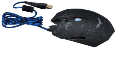 

Zahuu LED Stress-ease Wired Mouse with 7 Soothing LED Colors, 6 Buttons Wired Optical Gaming Mouse(USB 2.0, Blue, Black)