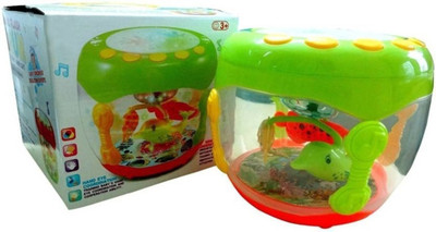 

Royal Collections Musical Rotating Fish Drum with Lighting Effects(Multicolor)