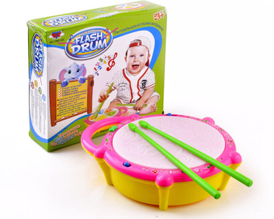 

crazy beam MULTICOLORED MUSICAL FLASH DRUM TOY FOR KIDS(Multicolor)
