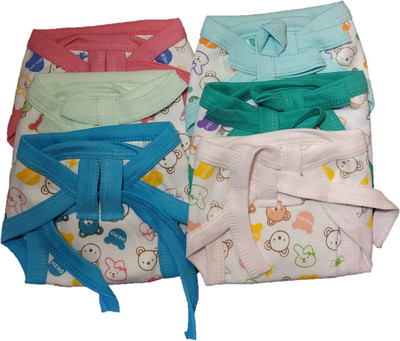 

Baby Shopiieee Cushioned Cloth Nappies Printed - Pack of 6 (6-9 Months, Multicolor