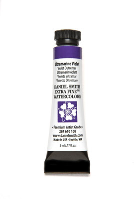 

DANIEL SMITH Extra Fine Watercolors Tube, 5ml, Ultramarine Violet(Set of 1, Black)