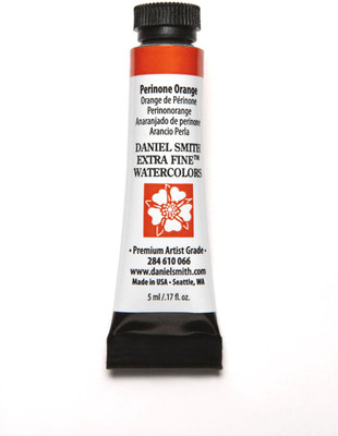 

Daniel Smith Extra Fine Watercolors Tube, 5ml, Perinone Orange(Set of 1, Black)