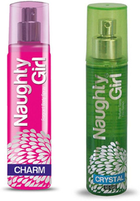 

Naughty Girl CHARM & CRYSTAL Perfume Spray for Women- (Set of 2) (135ml each) Perfume - 135 ml(For Women)