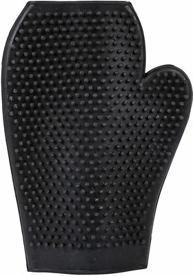TommyChew Basic Delight Grooming Gloves for Dog(Black, Fits All)