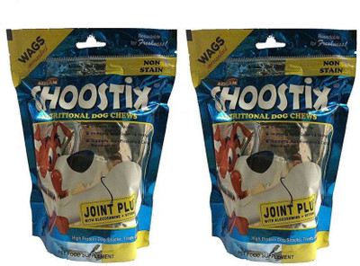 

Choostix Goofy Tails Joint Plus Dog Treat (Pack Of 2) Chicken Dog Treat(400 g, Pack of 2)