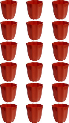 

SHOPTICO Nibbo 1433 Plant Container Set(Pack of 18, Plastic)