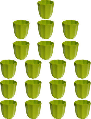 

SHOPTICO Nibbo 2132 Plant Container Set(Pack of 19, Plastic)