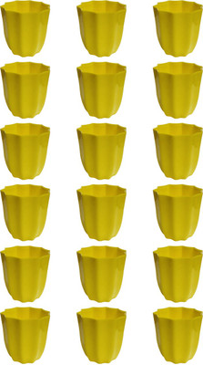 

SHOPTICO Nibbo 1434 Plant Container Set(Pack of 18, Plastic)